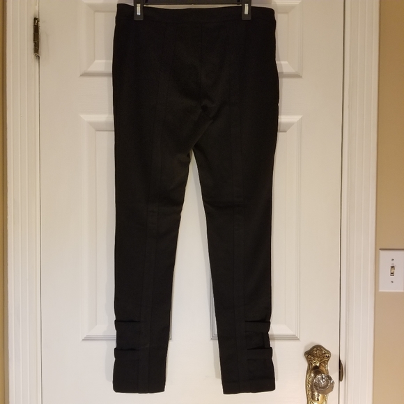 Vintage Vivienne Tam Black Pants with button detail at ankle - Picture 3 of 5